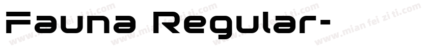 Fauna Regular字体转换